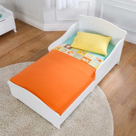KidKraft Nantucket Lit de Transition et Lit de Camp pour Bébé/tout-Petit/enfant en Bois Blanc, Blanc