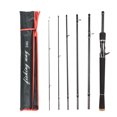 thumbnail image 1 of 6 Piece Fishing Pole Ultralight Spinning/Casting Rod Travel Fishing Rod with Storage Bag, 1 of 5