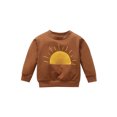 thumbnail image 1 of Chandail à Manches Longues à Imprimé Soleil pour Tout-Petits, Enfants, Bébé Fille Garçon, Chandail Molletonné, Haut, Chemise, 1 of 8