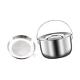 thumbnail image 1 of Luzkey Stewing Stockpot Cookware Hanging Versatile Outdoor Indoor Round Camping Pot 2.5L, 1 of 8