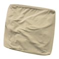thumbnail image 3 of Housse d'Ottoman Carrée en Velours Extensible à Bas Élastique pour Salon Lavable Taupe, 3 of 8