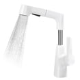 thumbnail image 1 of yeacher 360° Swivel Pull-Out Kitchen Faucet with Ceramic Valve Core, 60cm Retractable Hose, Multi-Function Shower and Bubble Modes, Universal Fit for Bathroom and Sink, Available in Grey, White,, 1 of 6