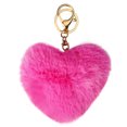 thumbnail image 1 of Coofit Key Chain Fashion Heart Shape Pom Pom Handbag Pendant Purse Charm Phone Charm, 1 of 6