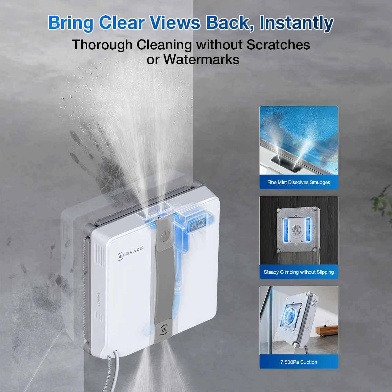 ECOVACS WINBOT Mini Window Cleaning Robot - Compact Design