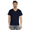 thumbnail image 1 of Inkmeso Men's V-neck Basic Tshirt Short Sleeve Solid Regular Fit Cotton Tee, 1 of 7