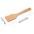 thumbnail image 3 of Oleegame 1PC Kitchen Utensils Set Non Lacquerless Wood Shovel Non Stick Pot Must Take Spatula Cooking Shovel BBQ Cleaning Tools Wooden Wood Shovel BBQ Wooden Shovel Yellow, 3 of 5