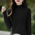thumbnail image 3 of Cameland Women's Fashion Casual Round Neck Solid Color Loose Base Knitted Sweater Top, 3 of 5
