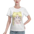 thumbnail image 1 of Women's Basic Short Sleeve T-Shirt Sailor Moon Q Edition Tsukiha, 1 of 6