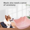 thumbnail image 4 of Redempat Bol d'Alimentation pour Animaux de Compagnie 1/2/3/5 Remplacement Fond Antidérapant Forme d'Animal Lisse Récipient pour Collation Alimentaire Rose 1 Pce, 4 of 6