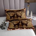 thumbnail image 3 of Erosebridal Woodland Giraffe Coverlet Set Queen, Junfle Animal Bedding Set, Leopard Cheetah Print Decor, 3 of 5