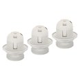 thumbnail image 1 of Unique Bargains E26/E27 Screw Thread 24mm Light Socket Retro LED Bulb Lamp Holder White 3 Pack, 1 of 5