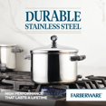 thumbnail image 4 of Farberware Classic Series Stainless Steel Sauce Pot with Lid, 4-Quart Cookware, Silver, 4 of 6