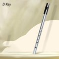 thumbnail image 1 of Lefu Irish Whistle Flute C D Bb Key 6Hole Flute Alloy Musical Instruments Accessories For Woodwind Instrument With Bags, 1 of 7