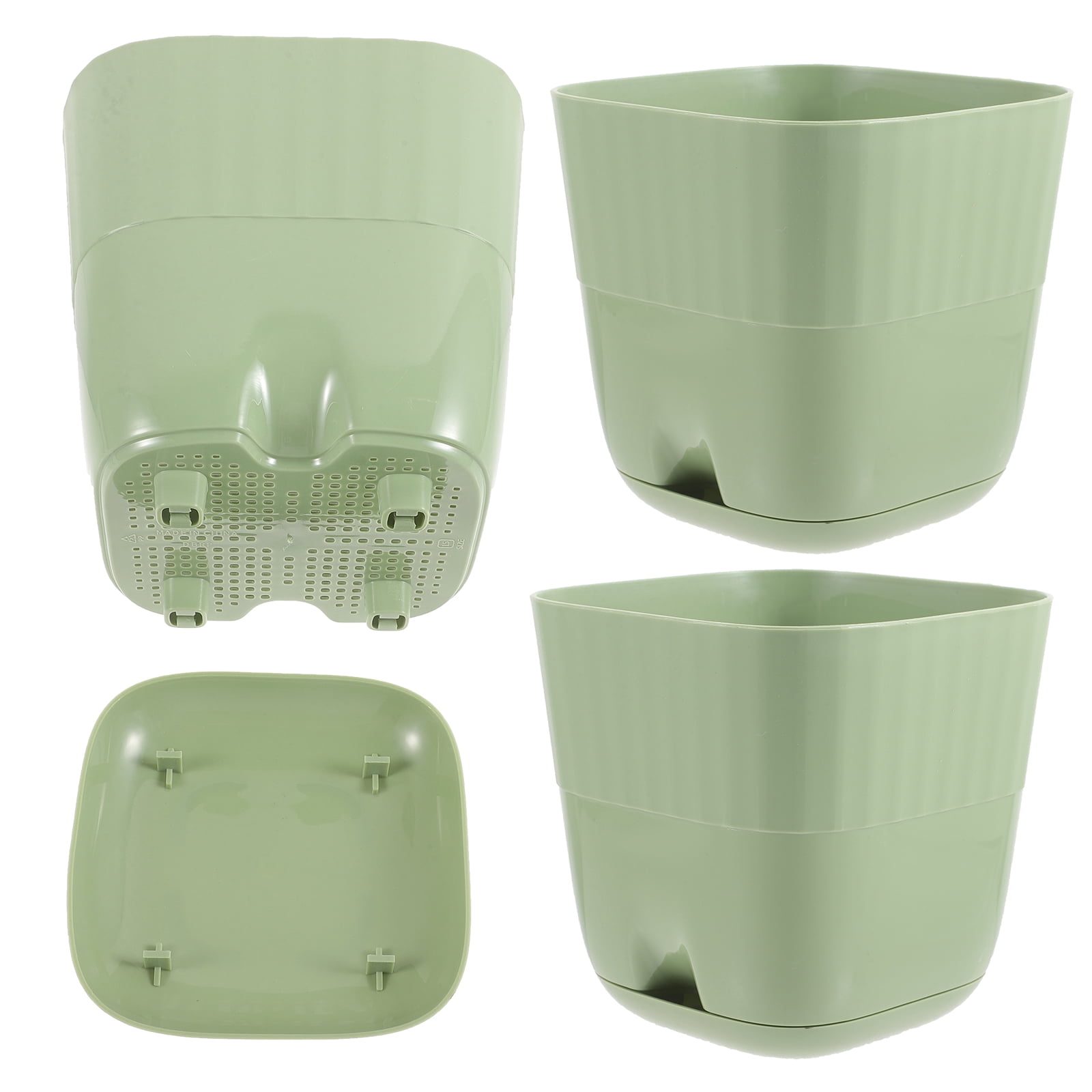 3pcs Self Watering Planter Indoor Flowerpot No Soil Planter Bedroom Indoor Planter Flower Pot Plants Pot
