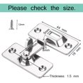 thumbnail image 2 of ORUYROP 90 Degree Locking Privacy Lock Sliding barn Door Latch Right Angle Door Clasp cam Lock (2 Pack Silver), 2 of 6