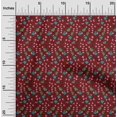 thumbnail image 1 of oneOone Viscose Chiffon Fabric Leaves & Floral Block Print Fabric BTY 42 Inch Wide, 1 of 4