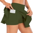thumbnail image 4 of Birdeem Jupe-Short de Course Décontractée d'Été pour Femmes, Faux Deux-Pièces, Sports, Exercice, Cyclisme, Gym, Yoga, Tennis (avec Poche), 4 of 5