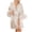 Blanc, variante sur Peignoir en Satin pour Femme, Peignoir pour Mariée Long Demoiselles d'Honneur Robe de Chambre Mariage Fête Patchwork Vêtement de Nuit Douillet Pyjama Terre TG