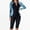Black, variant on VgaVtl Wetsuit Women Summer Long Sleeve Womens One Piece Swimsuit Tie-Dye Black Zipper Athletic Surf Suit