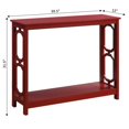 thumbnail image 4 of Convenience Concepts Omega Console Table in Cranberry Red Wood Finish, 4 of 6