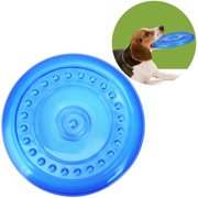 Dog Flying Disc Toy Interactive Rubber Training Dog Flyer Dog Catcher Toy