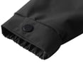 thumbnail image 3 of WRKEKC Men's Heavy-Duty Waterproof Workwear Raincoat Hooded Jacket with Multiple Utility Pockets for All-Weather Outdoor Construction and High-Visibility Work Commute Black XL, 3 of 7
