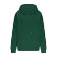 thumbnail image 4 of Plus Size Hoodies for Womens Drawstring Adjustable Pullover Blouses with Kangaroo Pocket Relaxed Fit Sweaters Comfort Casual Hooded Sweater Fall Winter Fleece Tops, 4 of 6