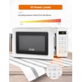 thumbnail image 3 of COMMERCIAL CHEF 0.7 Cubic Foot Microwave with 10 Power Levels, Small Microwave with Pull Handle, 700W Countertop Microwave up to 99 Minute Timer and Digital Display, White, 3 of 8