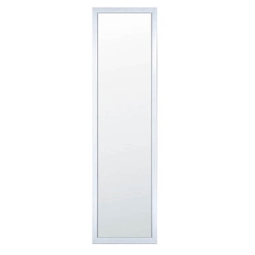 Mainstays Miroir de Porte Blanc Value 14 x 50 pouces, Miroir Pleine Longueur Rectangulaire,Avec Cadre
