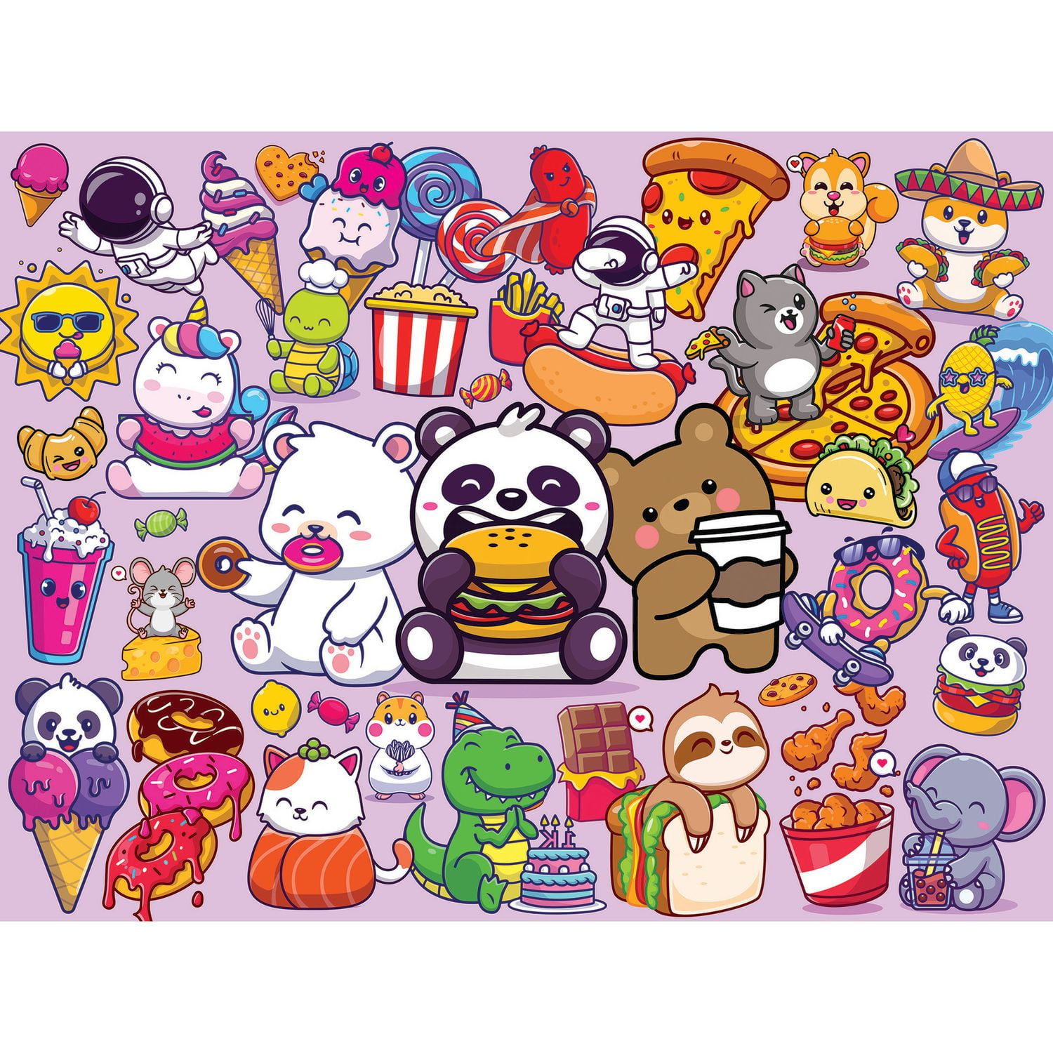 RoseArt - Pop Culture 300 pièces - Ours gourmands - Puzzle emboîtable pour adulte