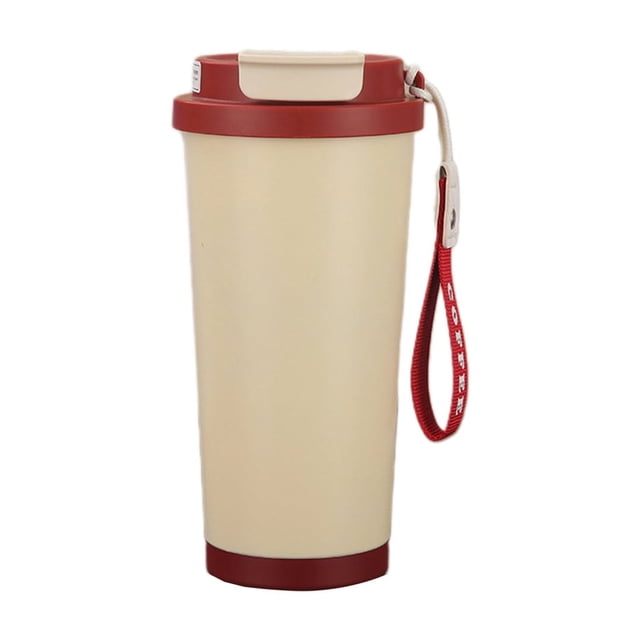 Yhmxh 304 Stainless Steel Straw Water Cup With Carry Rope Convenient Coffee Vacuum Cup Home and Kitchen kitchen Accessories kitchen Essentials