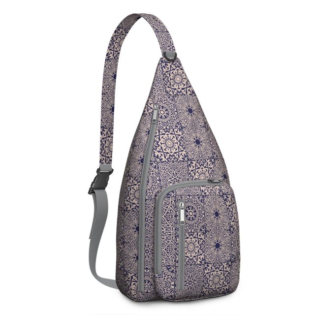 Modern Art Sling Backpack - Museum-Worthy Print Crossbody Bag, Fashion Forward Design