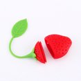 thumbnail image 4 of Tea Strainer, Silicone Creative Strawberry Shape Tea Infuser, Tea Leaf Strainer Straberry Pattern Kitchen Accessories For Home Tea Maker Loose Leaf Tea, 4 of 8