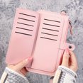 thumbnail image 3 of EGNMCR Ladies Wallet Slim Bifold Wallet With Zipper Closure Multi Card Case Ladies Credit Card Multi Card Coin Purse Coin purse, 3 of 5