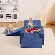 Modular Kids Couch 12pcs Couch with Ball Pit,Toddler Couch for Creative Boys Girls, Convertible Couch Kids Modular Play Couch, Kids Sofa for Playroom,Grey, 47.2"x23.6"x11"