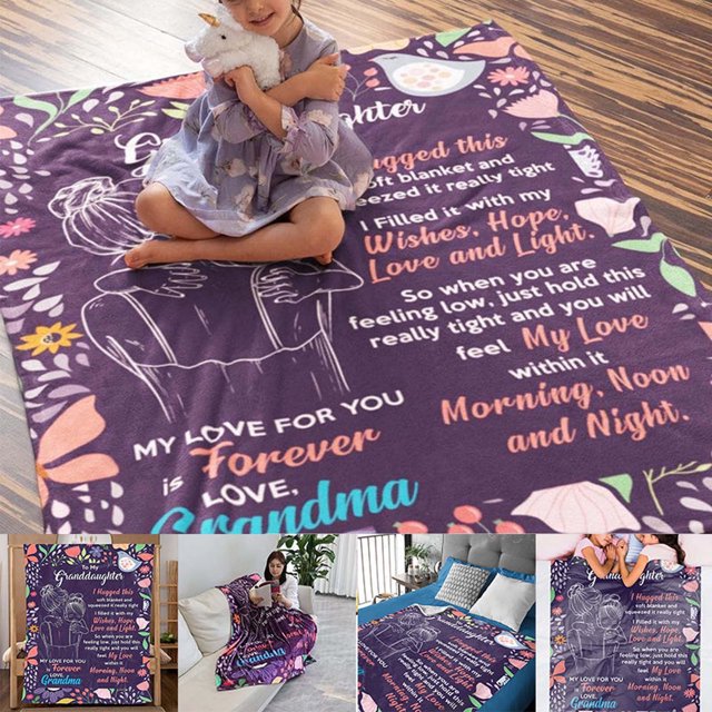 Dvkptbk Message Letter Flannel Blanket Envelope Letter Letter Writing Blanket Pashmina Cover Blanket Reversible Fleece Blanket