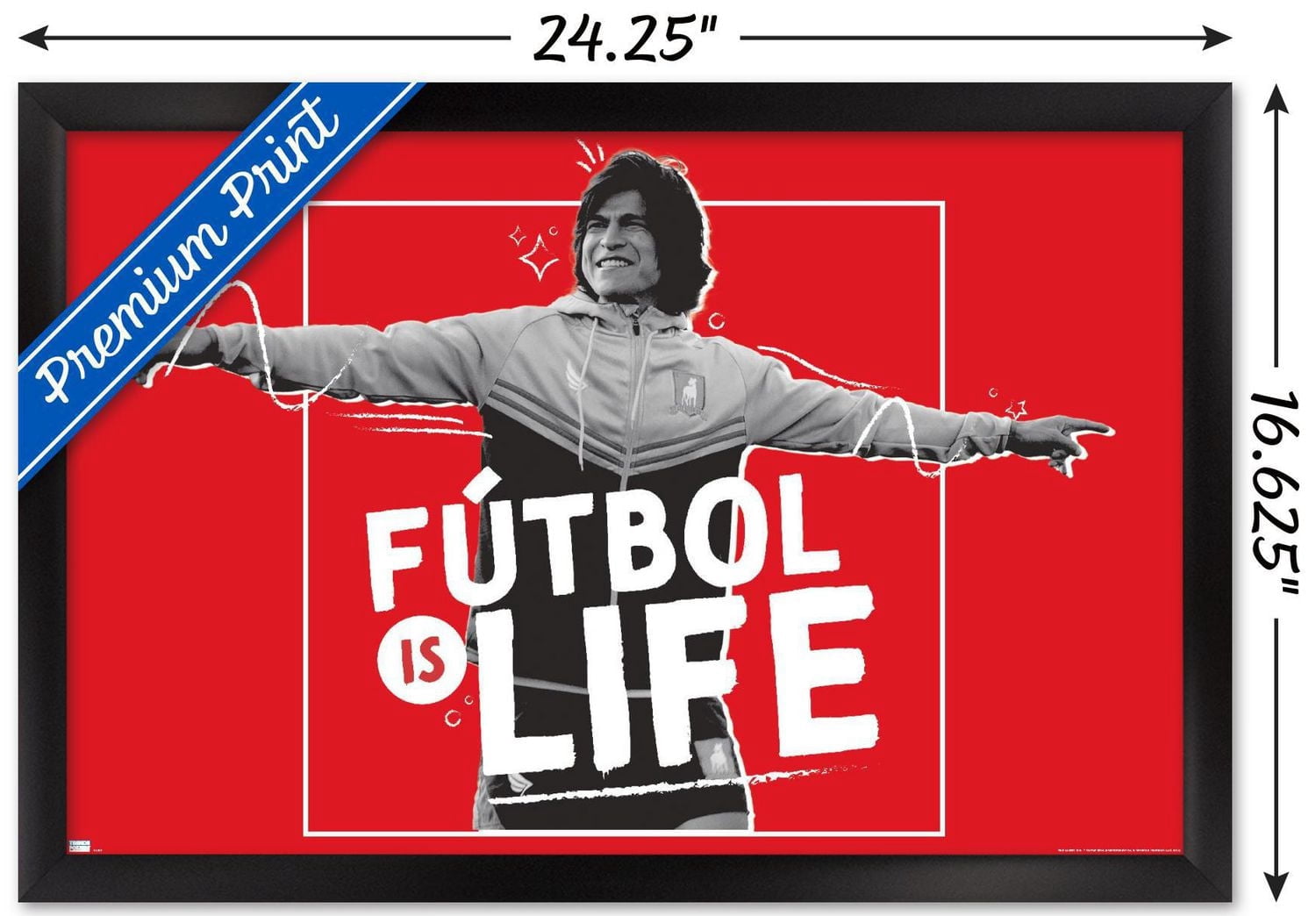 Ted Lasso - Futbol is Life Wall Poster, 22.375" x 34"
