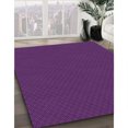 thumbnail image 3 of Ahgly Tapis d'Intérieur Lavable en Machine Carré Transitionnel Orchidée Foncée Violet, 6 Pieds Carré, 3 of 7