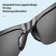 thumbnail image 3 of DEBGFS Smart Glasses,Wireless Bluetooth,IPX7 Waterproof,Bone Conduction Sound (Music&Call) for All Smart Devices - Polarized Lens Sunglasses,Black, 3 of 7