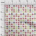 thumbnail image 1 of oneOone Coton Popeline Tissu Triangle Ikat Impression Tissu à Coudre BTY 42 Pouces de Large, 1 of 4