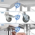 thumbnail image 4 of Table de Travail Roulante en Acier Inoxydable 60 Po x24 Po x35 Po avec Dosseret et Roues - Table de Préparation NSF Robuste pour Restaurant, Maison et Hôtel, 4 of 7