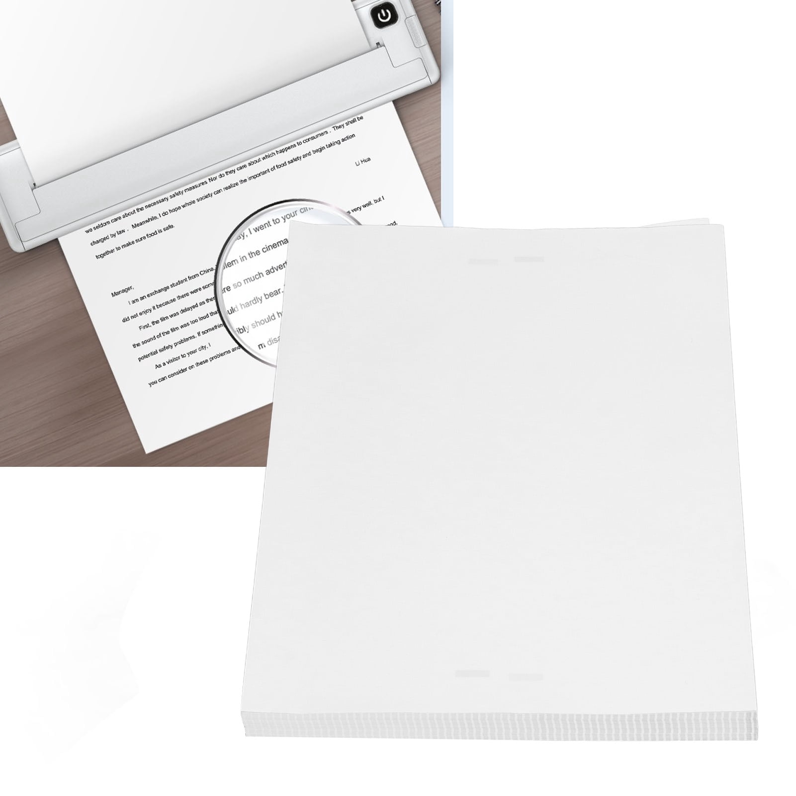 A4 Thermal Paper, Thermal Paper Multi Purpose 100 Sheets 210x297mm  for School
