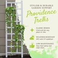 thumbnail image 3 of Dura-Trel Providence Treillis de Jardin Extérieur pour Patio de 22 par 75 Pouces, Blanc, 3 of 7