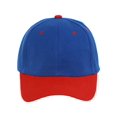 thumbnail image 2 of Casquette de Baseball Bicolore Ajustable, Bleu Royal Rouge, 2 of 2