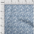thumbnail image 2 of oneOone Silk Tabby Blue Fabric Tropical Sewing Craft Projects Fabric Prints By Yard 42 Inch Wide, 2 of 5