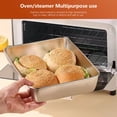 thumbnail image 4 of Rectangular Stainless Steel Meal Tray - Oven & Fridge Safe Food Storage Container for Camping & Picnics, 4 of 7