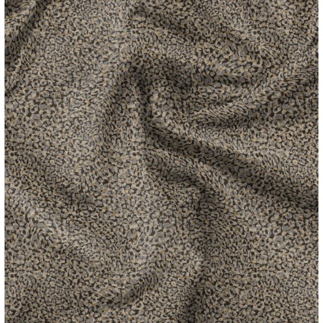 Soimoi Rayon Fabric Leopard Animal Skin Print Fabric by Yard 56 Inch Wide