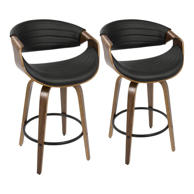 Tabouret de comptoir moderne milieu-du-siècle Symphony, de LumiSource