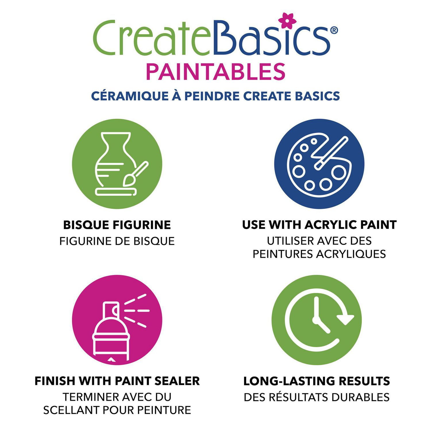 Create Basics Paintable Ceramic Owl Bank
