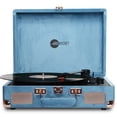 thumbnail image 1 of Arkrocket Curiosity Suitcase Bluetooth Turntable Vintage 3-Speed Record Player with Built-in Speakers Upgraded Turntable Audio Sound (Blue Velvet), 1 of 15